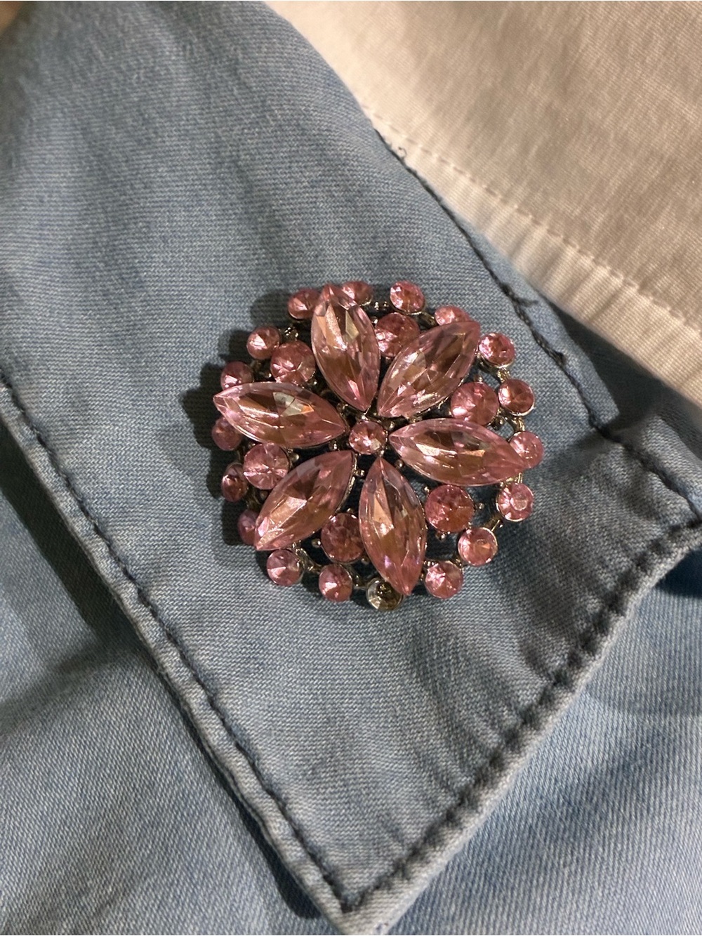 Pink Floral Brooch - Women Jewelry